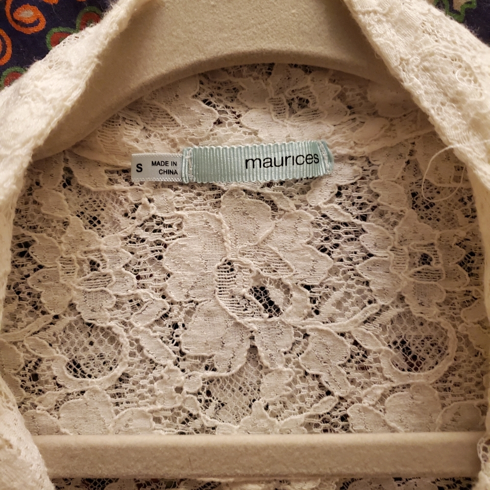 Lace Bomber Jacket - Picture 3 of 4